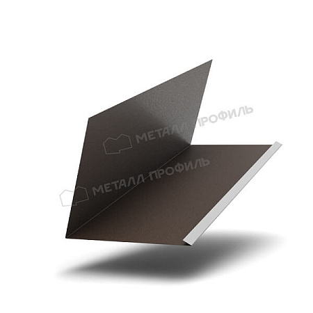 Планка примыкания верхняя к трубе FASTCLICK VALORI 0.5, 250х240х2000 DarkBrown Планка примыкания верхняя к трубе FASTCLICK VALORI 0.5, 250х240х2000 DarkBrown