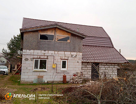 Монтаж кровли металлочерепицей Grand Line д. Пеники