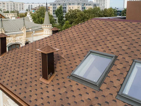 Гибкая черепица Технониколь Shinglas Ультра самба, янтарь, 3 м2/упак