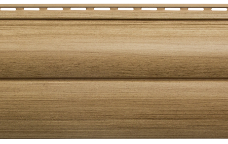 Сайдинг виниловый двухпереломный малый ВН-03 Альта Профиль ЛЮКС, Блокхаус, 3000х226х1.1 мм, каштан