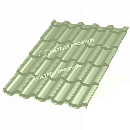 Металлочерепица Металл Профиль Трамонтана, PURMAN 0.5, светло-зеленый Tourmalin