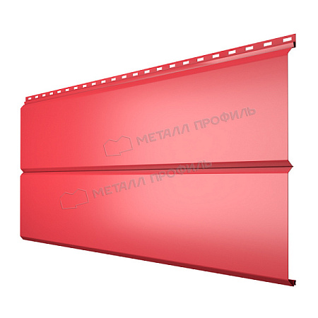 Металлический сайдинг Металл Профиль L брус XL Гладкий, 0.45 PE, RAL 3011 коричнево-красный