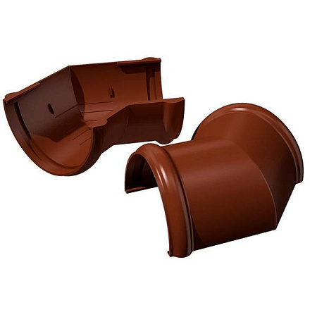 Угол желоба внутренний/внешний 135˚ Технониколь ПВХ, коричневый