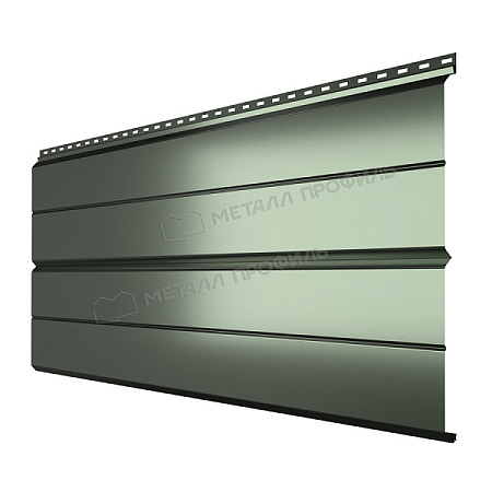 Металлический сайдинг Металл Профиль L брус XL Накатка, 0.5 PURMAN, tourmalin