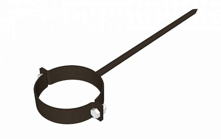 Охват на штыре D100 мм, длина 300 мм, Zn + порошк.покраска, цвет RR 32 (темно-коричневый)