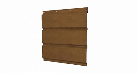 Софит металлический без перфорации Grand Line / Гранд Лайн, Print elite 0.45, цвет Nutwood (Орех)