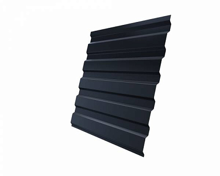 Профнастил С20А Гранд Лайн / Grand Line 0.5 GreenCoat Pural Matt Zn 275, цвет RR 23 темно-серый (RAL 7024)