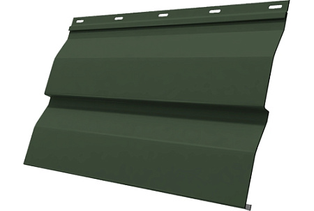 Металлический сайдинг Гранд Лайн / Grand Line профиль Корабельная доска, Сатин матовый ТХ 0.5, RAL 6020 хромовая зелень
