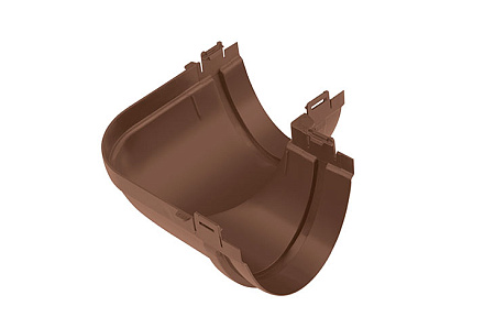 Угол желоба 90° ПВХ Стандарт Альта Профиль, D115 мм, коричневый