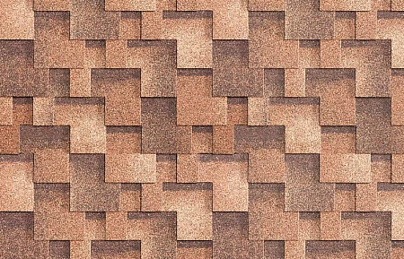 Гибкая черепица Технониколь Shinglas Ультра Фокстрот, сандал, 3 м2/упак