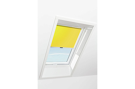 Штора рулонная дневного света Roto ZRS M, 114x140, желтая