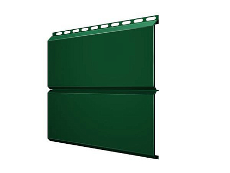 Металлический сайдинг Гранд Лайн / Grand Line профиль ЭкоБрус, Drap 0.45, цвет Ral 6005 (зеленый мох)