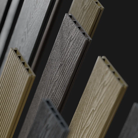 Террасная доска CM Decking Urban, 3000x150x24 мм, графит (Жженый кедр)
