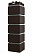 Угол Grand Line Design, Клинкерный кирпич 410х120 мм, шоколадный, со швом RAL 7006