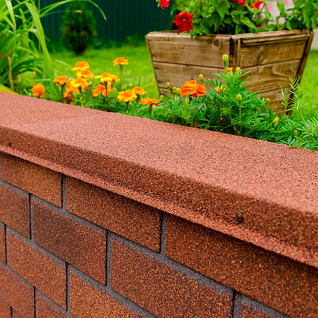 Фасадная плитка 1000х250 мм (2 кв.м/уп.) Технониколь Hauberk Кирпич, терракотовый