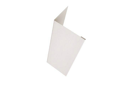 Нащельник 25х35 жалюзи (для калиток и ворот) Grand Line Milan,Tokyo, 0,7 PE, 1.68 м, RAL 9003 сигнальный белый