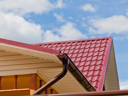 Кронштейн трубы на кирпич, круглый D125/90 Grand Line PE, RAL 8017 коричневый