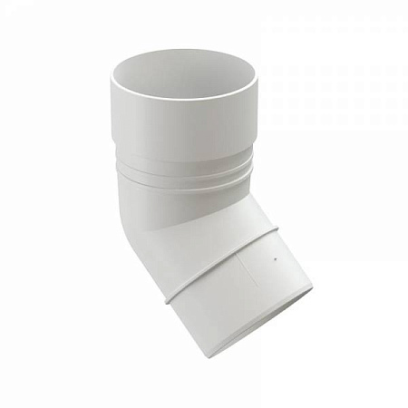 Колено 45° Docke Standard, RAL 9003 белый
