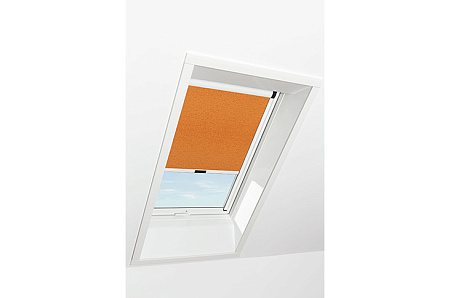 Штора рулонная затемняющая Roto ZRV M, 134x140, оранжевая