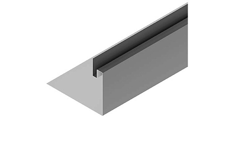 Профиль для оконных и дверных проёмов 3D 100/100 Aquasystem, PE 0.45 (Zn140), 2.0 м, RR 23 маренго