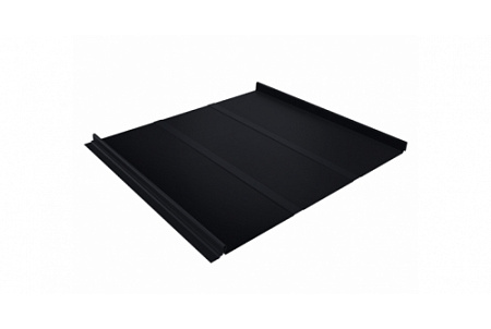 Кликфальц Line Гранд Лайн / Grand Line, Satin 0.5, цвет RAL 9005 (черный янтарь)