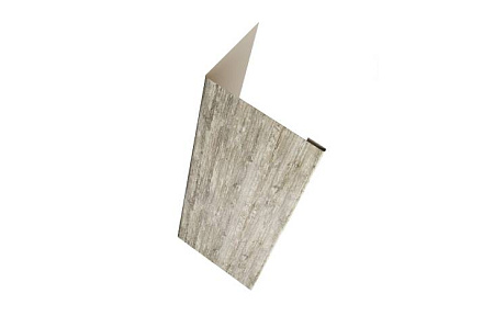 Нащельник 25х35 жалюзи (для калиток и ворот) Grand Line Milan,Tokyo, 0,45 Print Elite, Nordic wood