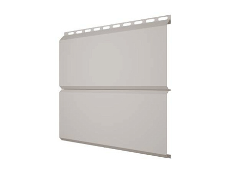 Металлический сайдинг Гранд Лайн / Grand Line профиль ЭкоБрус, GreenCoat Pural Matt 0.5, цвет RR 21 светло-серый (RAL 7040)