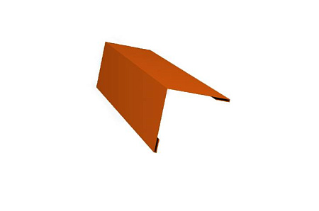 Планка завершающая 50х50 жалюзи Grand Line Milan, 0,45 PE, RAL 2004 оранжевый