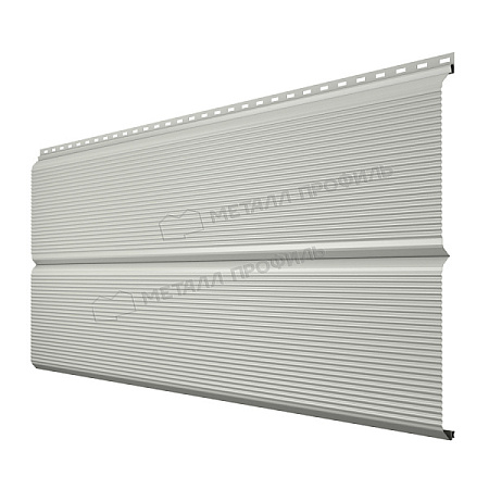 Металлический сайдинг Металл Профиль L брус XL Волна, 0.5 PURMAN, RAL 9010 чистый белый