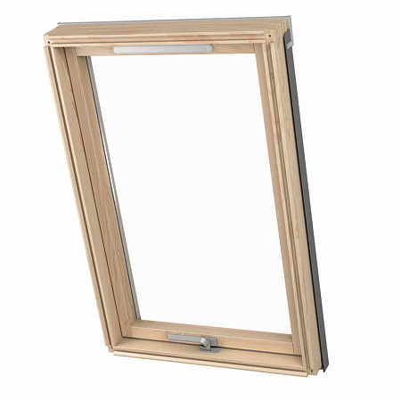 Деревянное однокамерное мансардное окно с вентклапаном Dakea KAV B900 C2A, 55x78 Деревянное однокамерное мансардное окно с вентклапаном Dakea KAV B900 C2A, 55x78