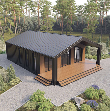 Карнизная планка Aquasystem AQUACLICK, Rooftop Бархат, 130х30х80, RAL 7024 темно-серый