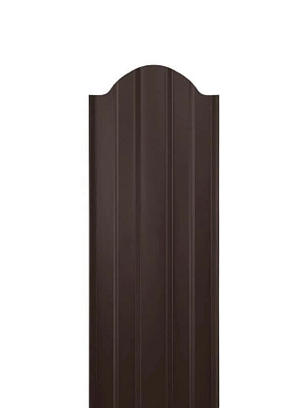 Штакетник металлический М-образный 130 мм RAL 8017 шоколад