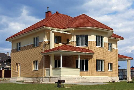 Композитная черепица Gerard Milano, 1215x369мм, rosso