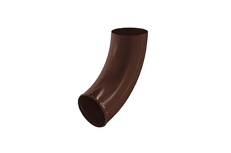 Отвод трубы D100 Aquasystem PU, RAL 8017 коричневый