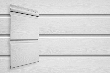 Сайдинг Grand Line Classic Standart виниловый, Double-брус, 3.00*0.290 м, белый