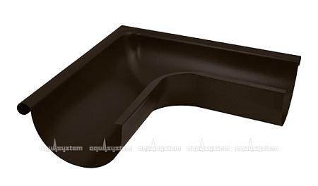 Угол желоба наружный 90° D150 Aquasystem Pural Matt, RR 32 темно-коричневый