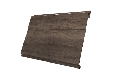 Металлический сайдинг Гранд Лайн / Grand Line профиль Вертикаль проф, Принт Премиум 0.45 с пленкой, Миндальное дерево Фреш