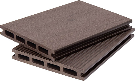 Террасная доска POLIVAN DENPASAR MIXCOLOR пустотелая, 140х20х5800 мм, темно-коричневый