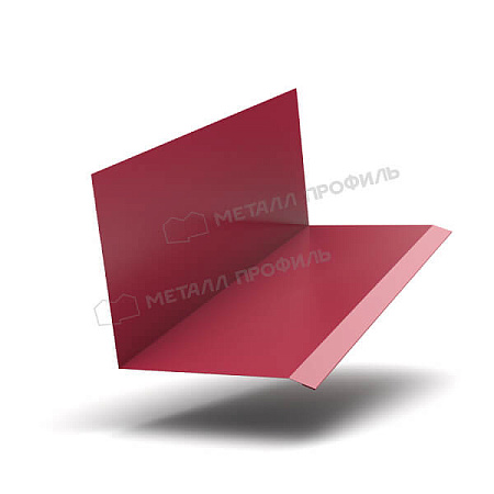 Планка примыкания верхняя к стене FASTCLICK VikingMP 0.45, 150х135х2000 RAL 3005 красное вино