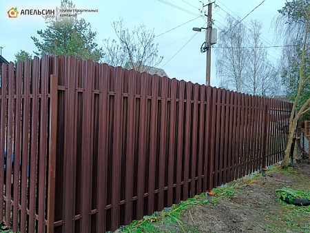 Монтаж штакетника металлического Grand Line СНТ Алюмино