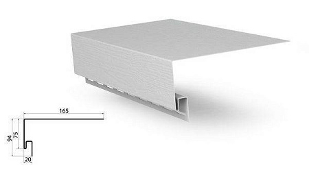 Планка околооконная Grand Line Classic Standart, белый, 3 м