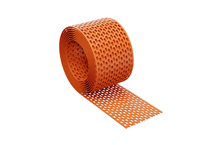 Карнизная сетка Eurovent Eaves Grate, 80 мм x 5 м, RAL 8004 кирпичный