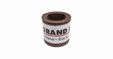 Лента вентиляционная ПВХ Гранд Лайн / Grand Line, размер 100х5000 мм, цвет коричневый