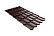 Волновой профиль Grand Line Kvinta plus 3D, 0,5 GreenCoat Pural BT Matt, Zn 275, RR 887 шоколадно-коричневый (RAL 8017 шоколад)