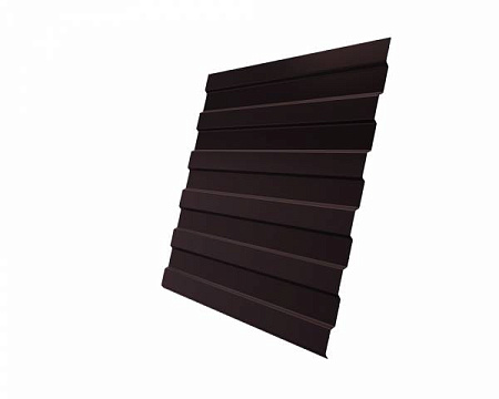 Профнастил С8A Гранд Лайн / Grand Line 0.5 GreenCoat Pural Zn 275, цвет RR 887 шоколадно-коричневый (RAL 8017)