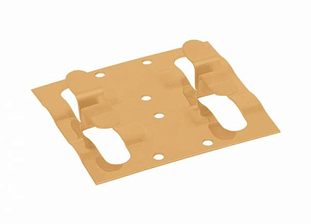 Кляймер рядный для монтажа наличника GRINDERDECO, 75x68x13 мм, цвет бежевый, упаковка 8 шт.