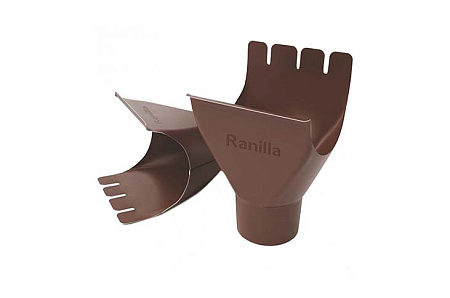 Воронка желоба D125 Ranilla, PE, RAL 8017 шоколад
