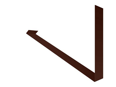 Планка примыкания верхняя к трубе для фальцевой кровли Гранд Лайн / Grand Line, Drap 0.45