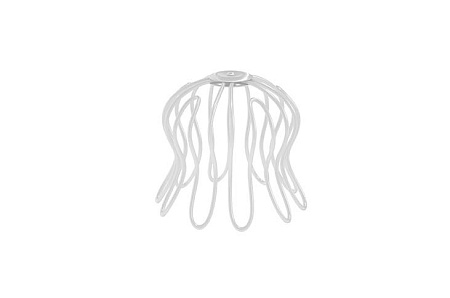 Сетка воронки "паук" D100 Aquasystem PU, RAL 9003 белый