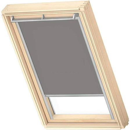 Блэкаут шторы на направляющих Velux DKL SK06, 114х118, серый